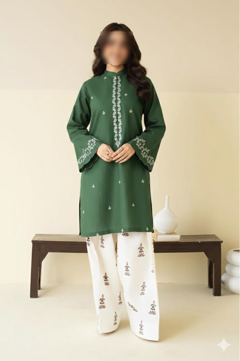 AISLING  PURE LAWN UNSTITCHED 2PC EMBROIDERED