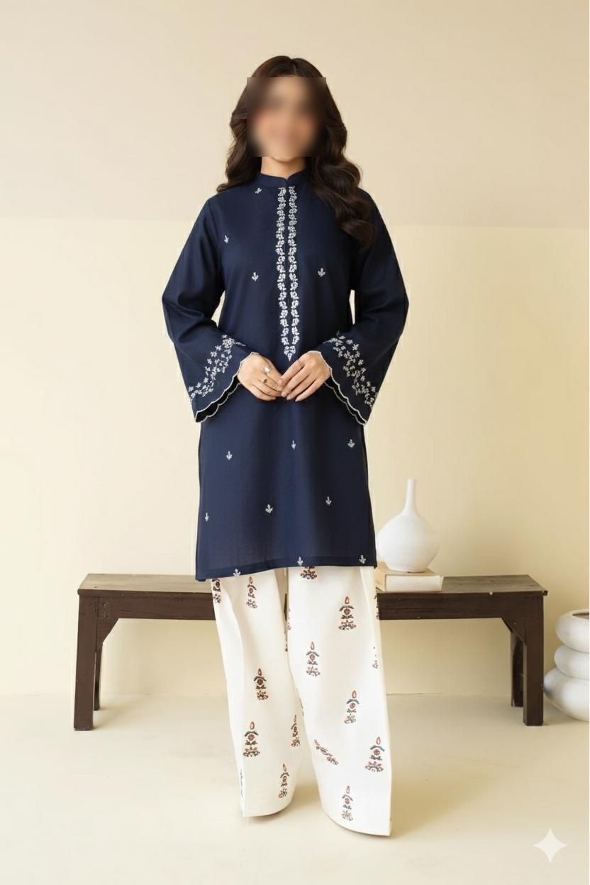AISLING  PURE LAWN UNSTITCHED 2PC EMBROIDERED