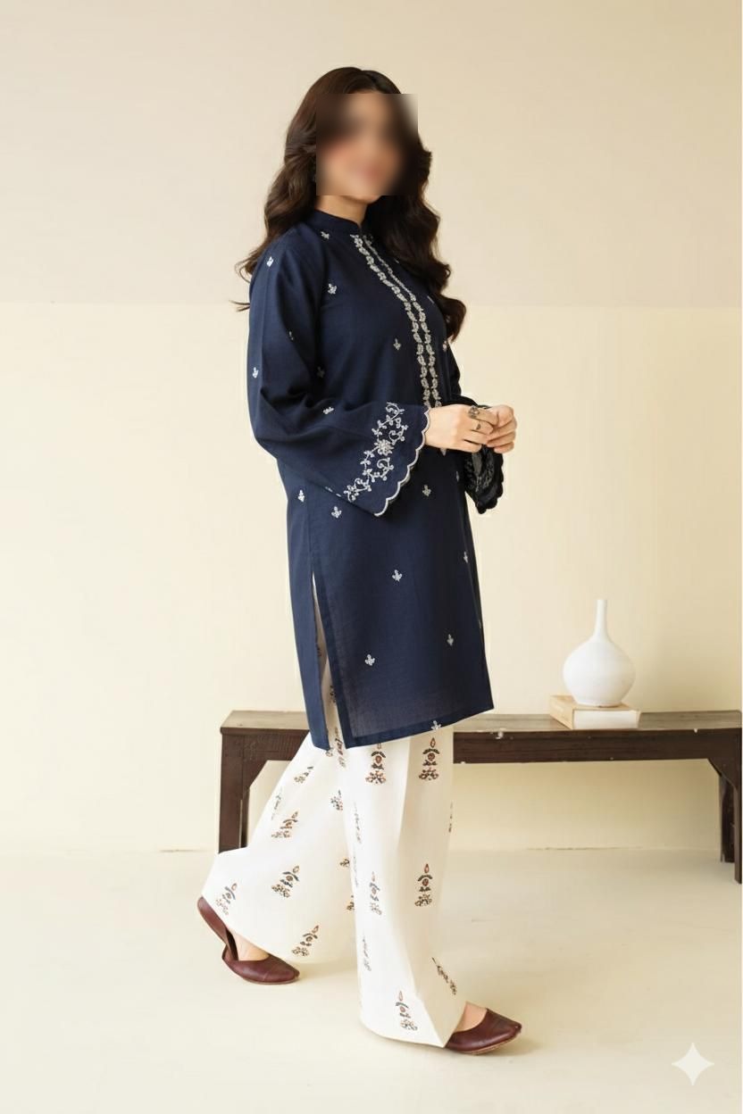 AISLING  PURE LAWN UNSTITCHED 2PC EMBROIDERED