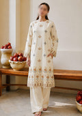 Unstitched 2psc Embroided Lawn Suit