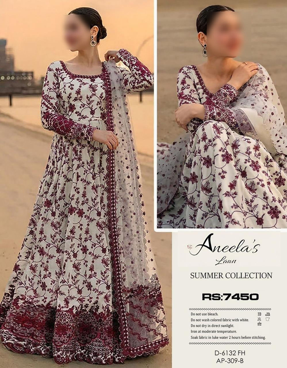 Aneela's Viral Suit 3psc Unstitched