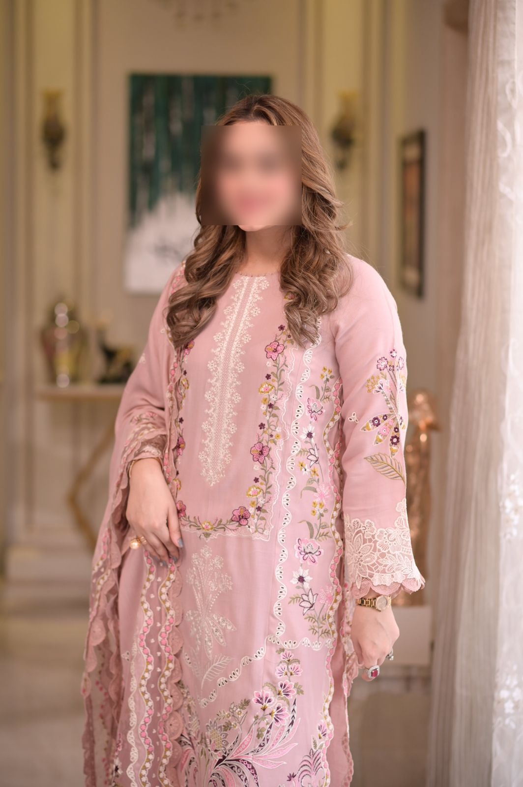 Aneela's Luxury Embroidered 3psc Unstitched