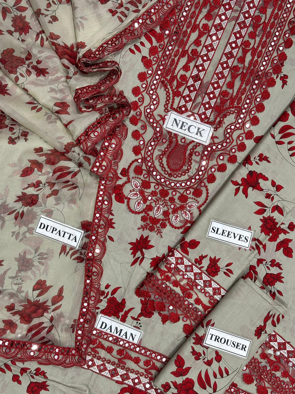Aneela's Unstitched Replica 3psc