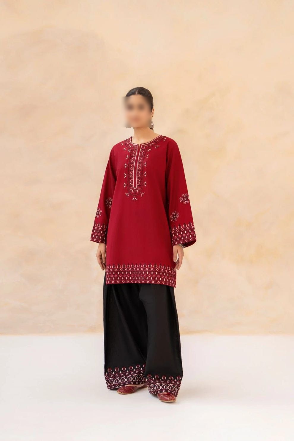 Cross Wear 2 Piece Lawn Embroidered Suit