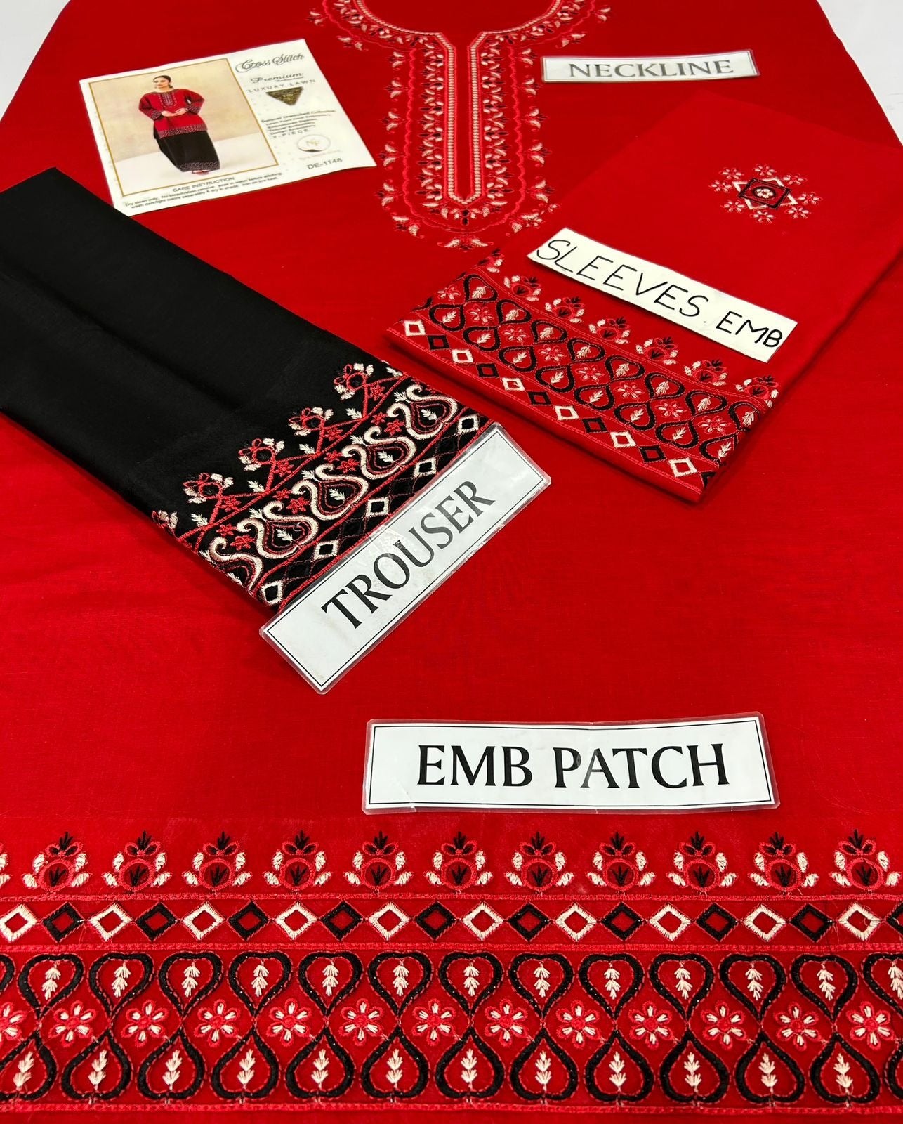 Cross Wear 2 Piece Lawn Embroidered Suit