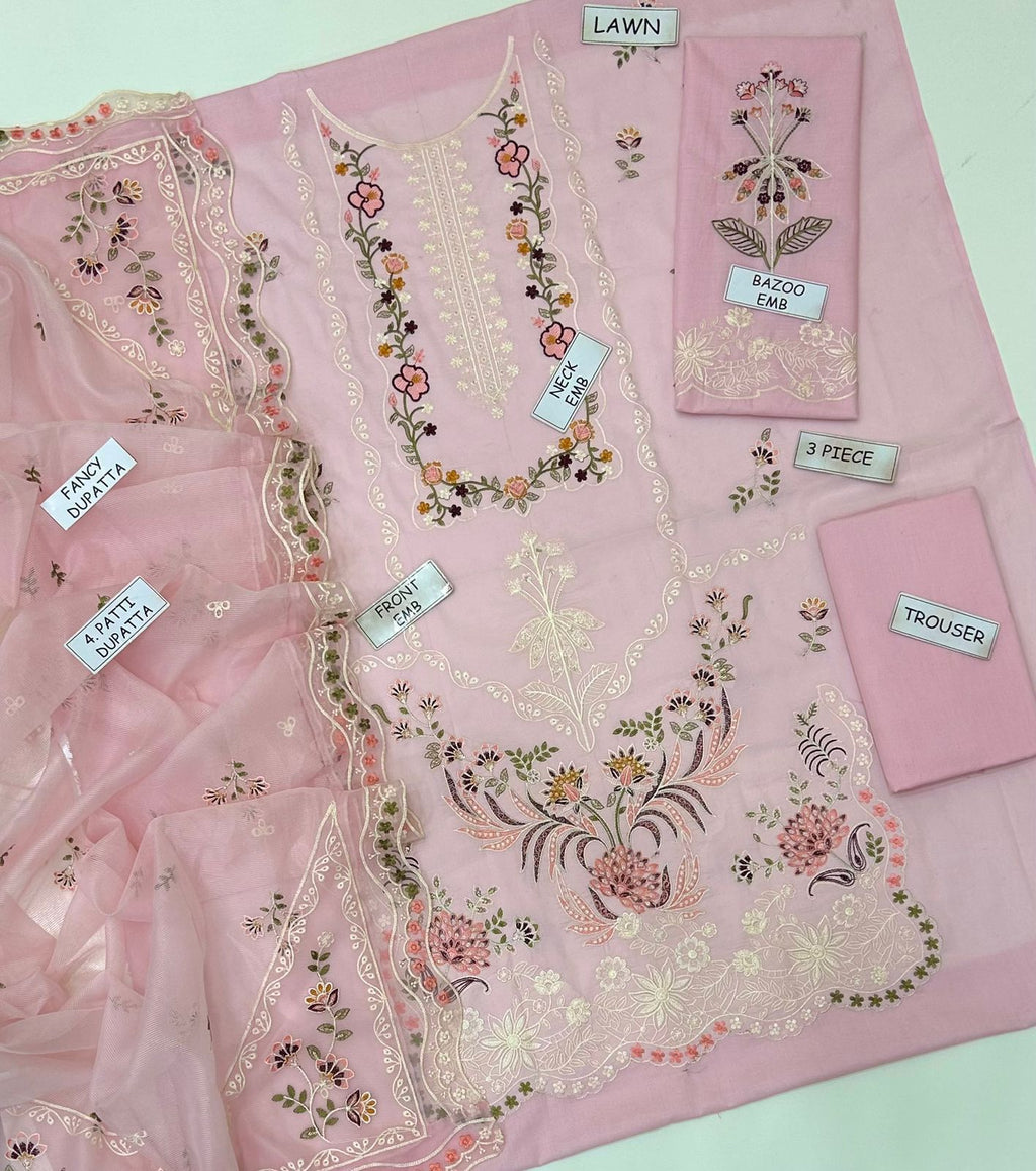 Aneela's Luxury Embroidered 3psc Unstitched